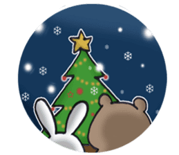 Long-distance couples part3-winter love sticker #8506679