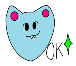 Vivid Bule Cats sticker #8508004