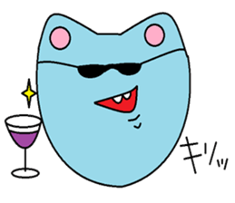 Vivid Bule Cats sticker #8508039