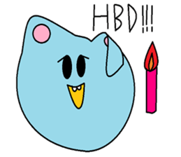 Vivid Bule Cats sticker #8508041