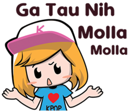 Korea KPOP Fan Girl sticker #8508678