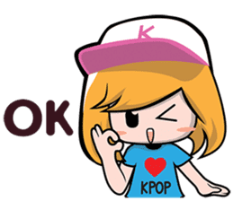 Korea KPOP Fan Girl sticker #8508701