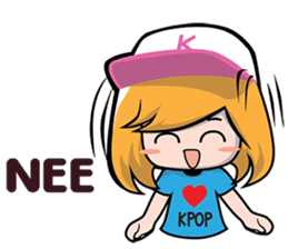 Korea KPOP Fan Girl sticker #8508703