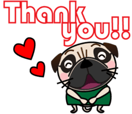 Pretty Pug!2 sticker #8509146