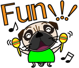 Pretty Pug!2 sticker #8509147