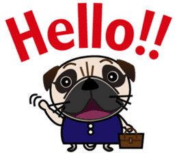 Pretty Pug!2 sticker #8509148