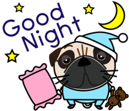 Pretty Pug!2 sticker #8509153