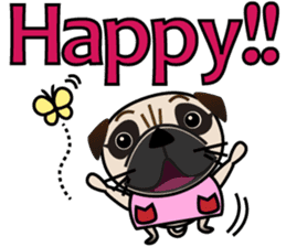 Pretty Pug!2 sticker #8509154