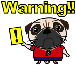 Pretty Pug!2 sticker #8509177