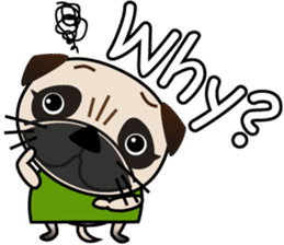 Pretty Pug!2 sticker #8509179