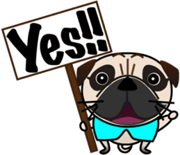 Pretty Pug!2 sticker #8509180