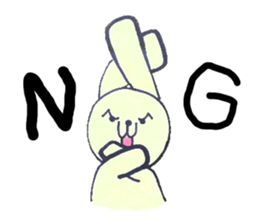 Work away!Rabbit director sticker #8509235