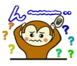 Puchigyaru monkey sticker #8509332