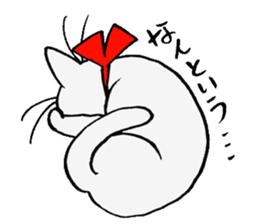 cat!!! anywhere anytime sticker #8509604