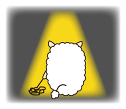 Fluffy sheep living diary sticker #8509888