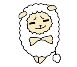 Fluffy sheep living diary sticker #8509896