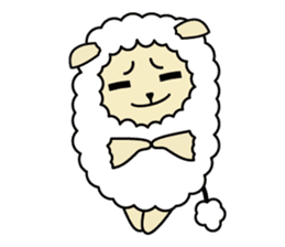 Fluffy sheep living diary sticker #8509896