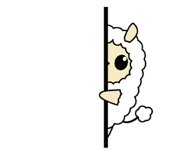 Fluffy sheep living diary sticker #8509898