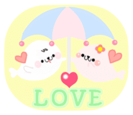 Loving seals sticker #8510150