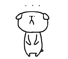 puppy Mii And tomo of rabbit sticker #8511843