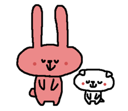 puppy Mii And tomo of rabbit sticker #8511860