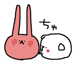puppy Mii And tomo of rabbit sticker #8511869