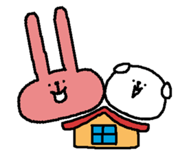 puppy Mii And tomo of rabbit sticker #8511871