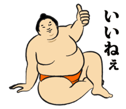 A cute Sumo wrestler 4 sticker #8512339