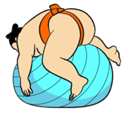 A cute Sumo wrestler 4 sticker #8512343