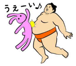 A cute Sumo wrestler 4 sticker #8512347