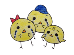 Chicken mama and children sticker #8512644