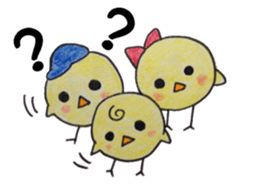 Chicken mama and children sticker #8512658