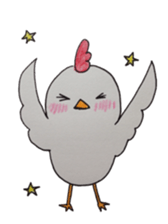 Chicken mama and children sticker #8512666