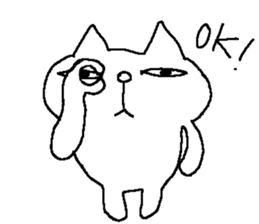 The second of a cat and the friends sticker #8512684