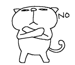 The second of a cat and the friends sticker #8512694