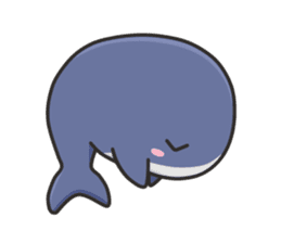 A Sticker of a whale sticker #8513124