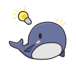 A Sticker of a whale sticker #8513127