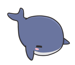 A Sticker of a whale sticker #8513130
