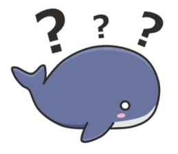 A Sticker of a whale sticker #8513138