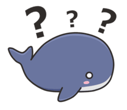 A Sticker of a whale sticker #8513138