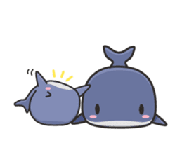 A Sticker of a whale sticker #8513139