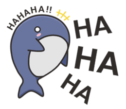 A Sticker of a whale sticker #8513142