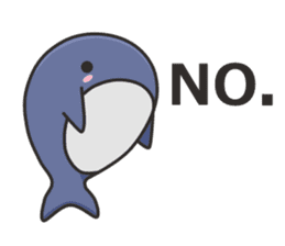 A Sticker of a whale sticker #8513143