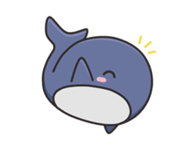 A Sticker of a whale sticker #8513150
