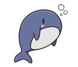 A Sticker of a whale sticker #8513154
