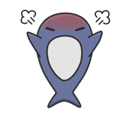 A Sticker of a whale sticker #8513157