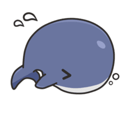A Sticker of a whale sticker #8513158