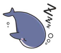 A Sticker of a whale sticker #8513160