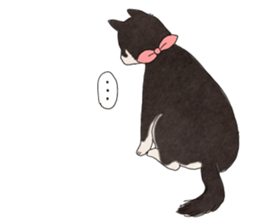 Black Mame Shiba . sticker #8513172