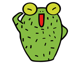Mm-Cactus frog sticker #8513842